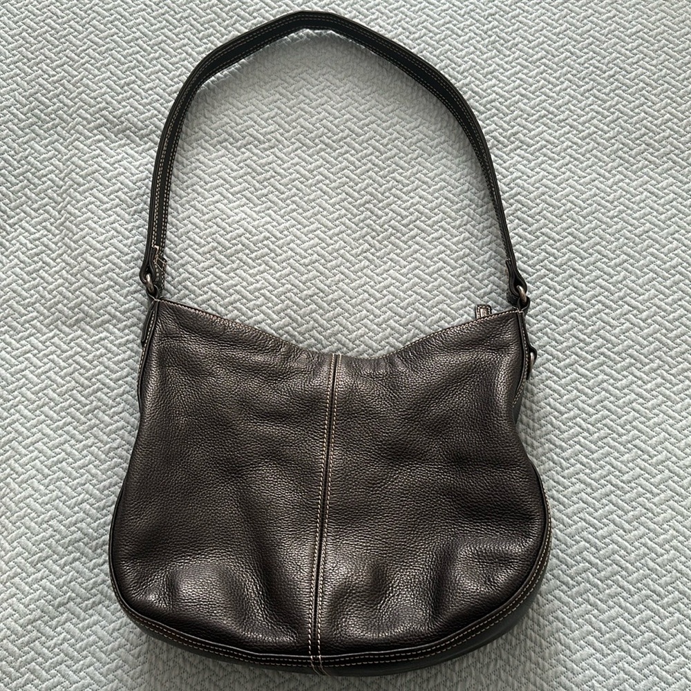 Fossil Black Leather Shoulder Purse
